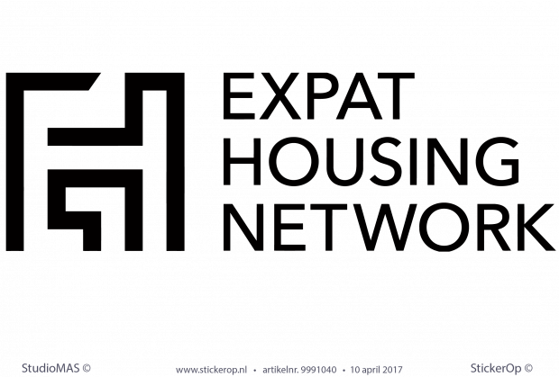 Muursticker zakelijk logo - Expat Housing Network Muursticker zakelijk logo Expat Housing Network