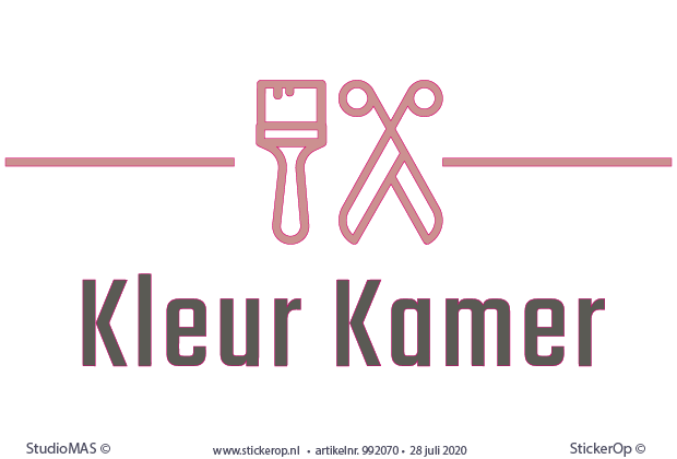 - zakelijk logosticker - Kleur Kamer