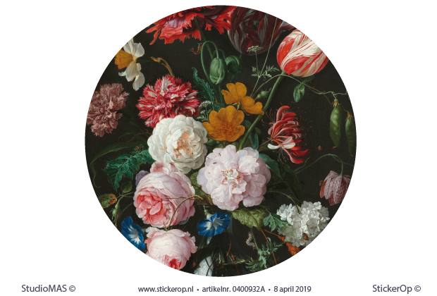 Muurstickers oude meesters Rijksmuseum - Stilleven bloe