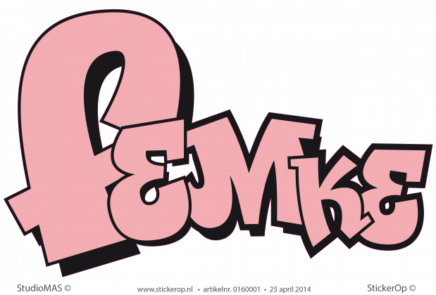 Muurstickers thema muursticker graffiti funkboy
