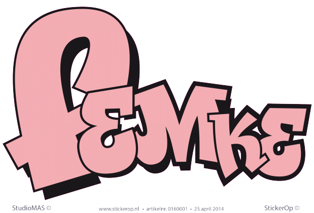 Muurstickers thema muursticker graffiti funkboy