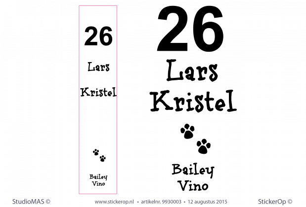 deur-raamsticker nummer 26