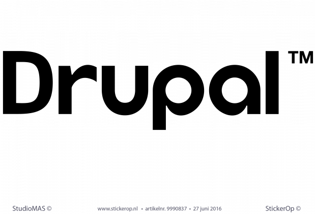  Muurstickers zakelijk logo Drupal