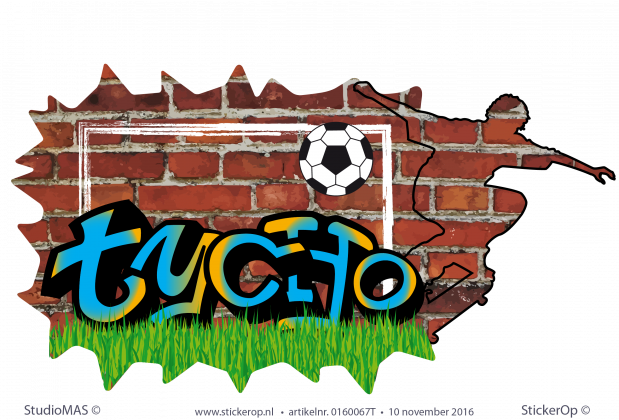 muursticker graffiti sportieve Tycho