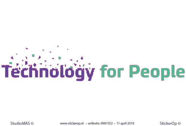- muurstickers zakelijk logo - Technoloy for People - DevoTeam