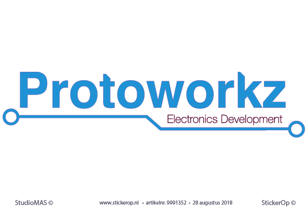 Muursticker zakelijk logo - Protoworkz