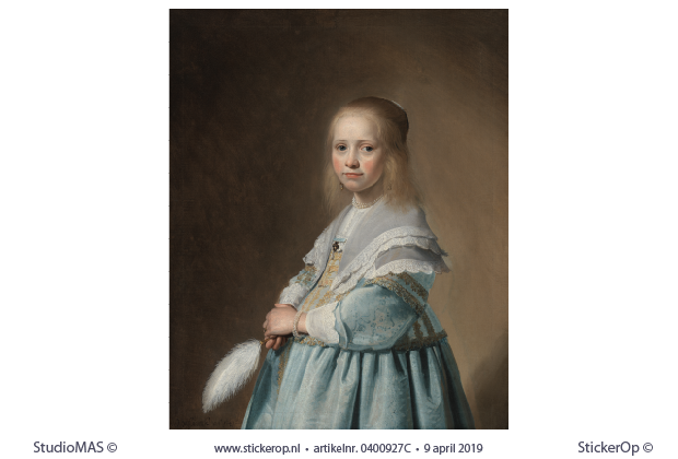 vertaler Basistheorie Diagnostiseren Portret van een meisje in het blauw - originele uitsnede -