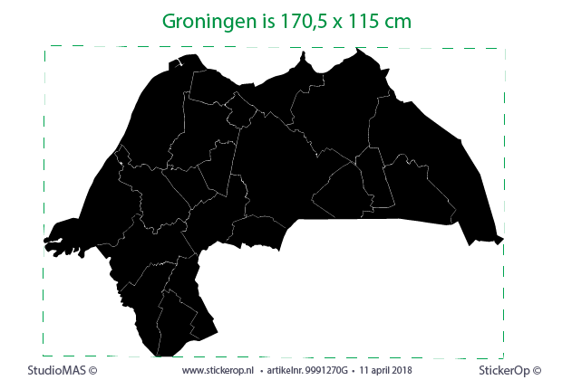 muursticker provincie Groningen - Enexis netbeheer