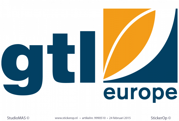 muursticker bedrijfslogo GTL-Europe
