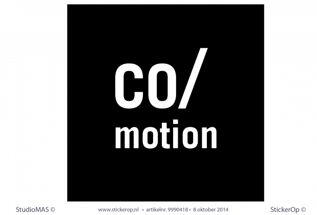 muursticker zakelijk logo comotion