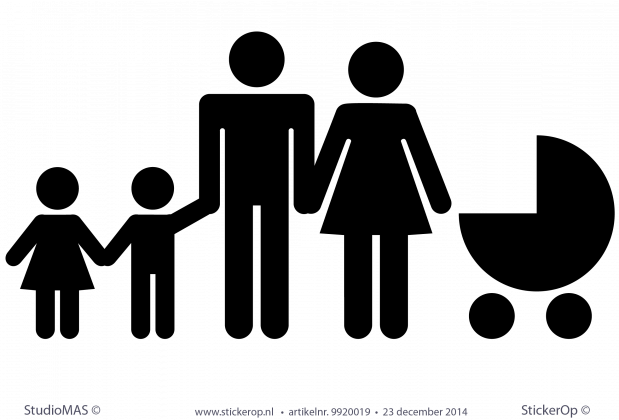 Deursticker pictogram gezin deursticker pictogrammen gezin