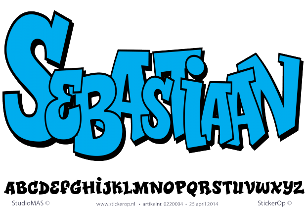 Muurstickers thema muursticker graffiti funkboy 5 tot 10 letters