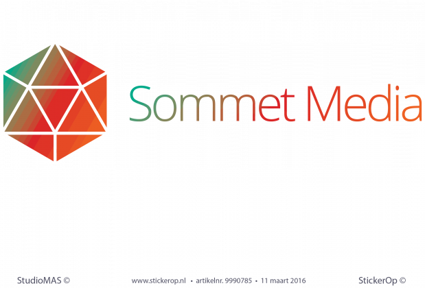 muurstickers zakelijk logo Sommet media