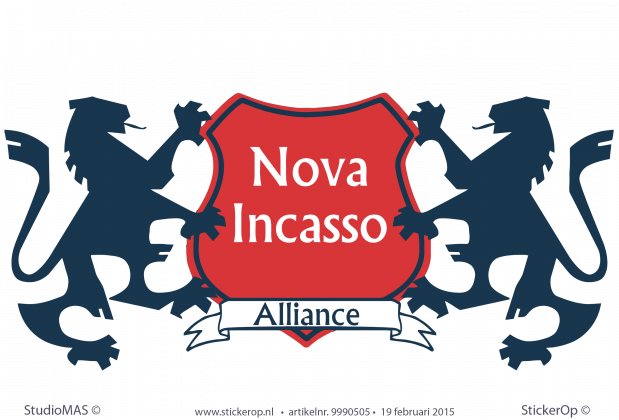 muursticker logo nova incasso