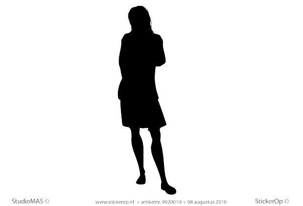 Toiletdeur stickers silhouet vrouw deursticker silhouette dames toilet