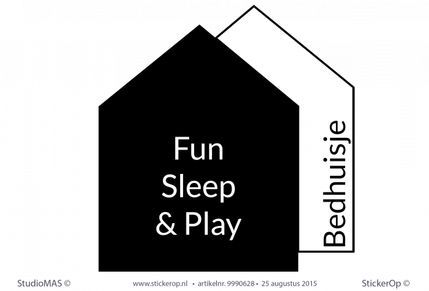 Muursticker zakelijk logo - bedhuisje muurstickers zakelijk logo bedhuisje