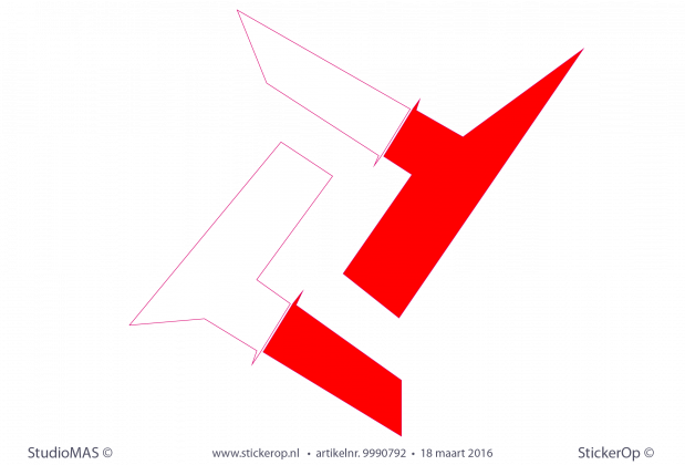 Muurstickers zakelijk logo Sven Graphic Designer