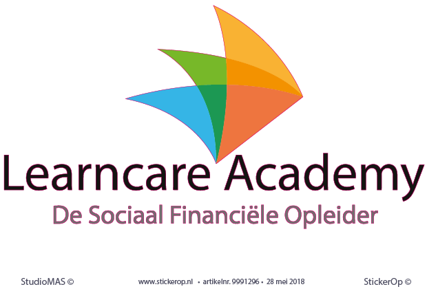 Muurstickers zakelijke toepassing - logo Learncare Academy muurstickers zakelijk gebruik - Logo Learncare Academy
