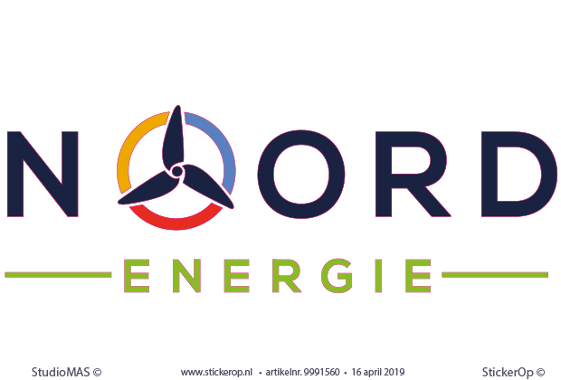 Muurstickers zakelijk logo - Noord Energie - muursticker zakelijk logo - Noord Energie