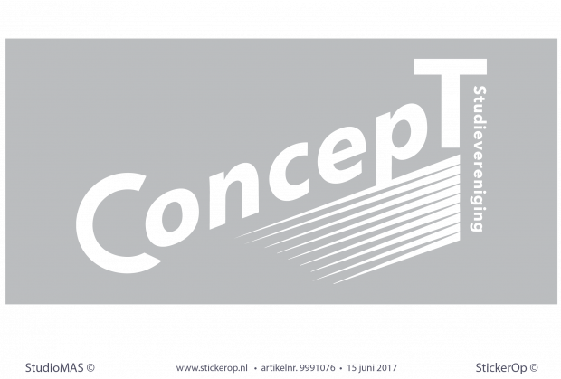 raamsticker zakelijk logo - ConcepT Studievereniging
