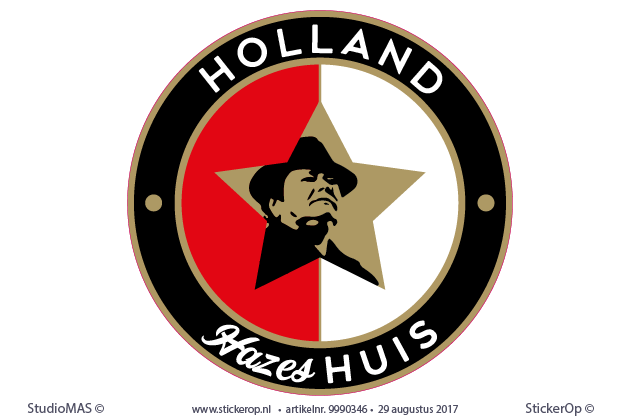 Muursticker van eigen logo - Holland Hases Huis