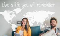 wereldkaart vriendschap live a life yo