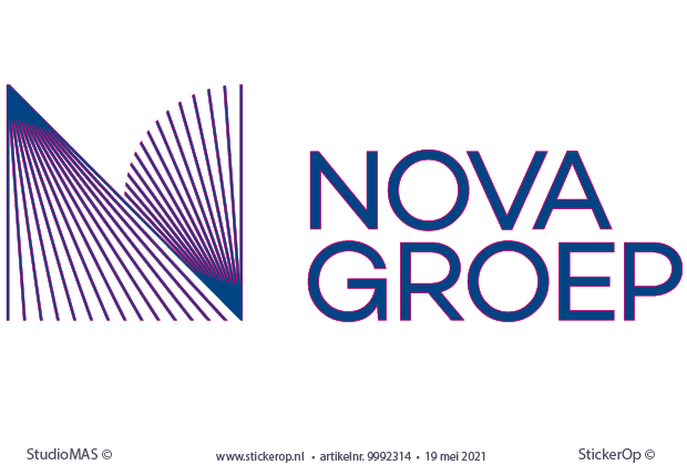 sticker zakelijk logo - Nova Groep