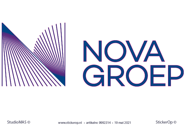 Muursticker zakelijk logo - Nova Groep sticker zakelijk logo - Nova Groep