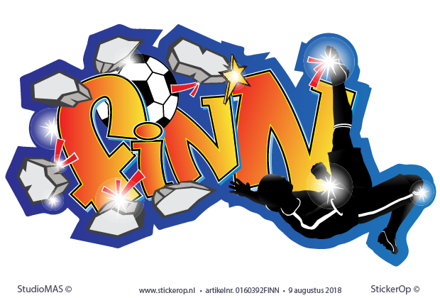 Graffiti muursticker - Finn - Finn