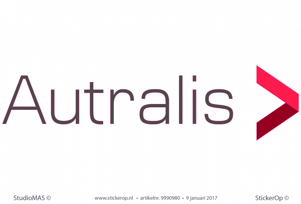 muursticker zakelijk logo Autralis