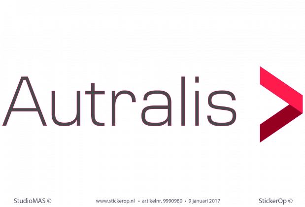 Muursticker zakelijk logo - Autralis muursticker zakelijk logo Autralis