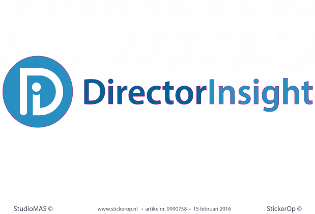 Muursticker zakelijk logo - Director Insight Muursticker zakelijk logo Director Insight