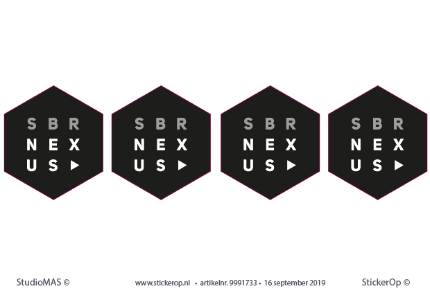 - deursticker zakelijk logo - SBR Nexus