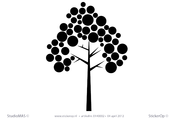 Muurstickers thema muursticker natuur boom