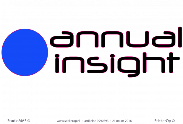 Muurstickers zakelijk logo Annual-insight