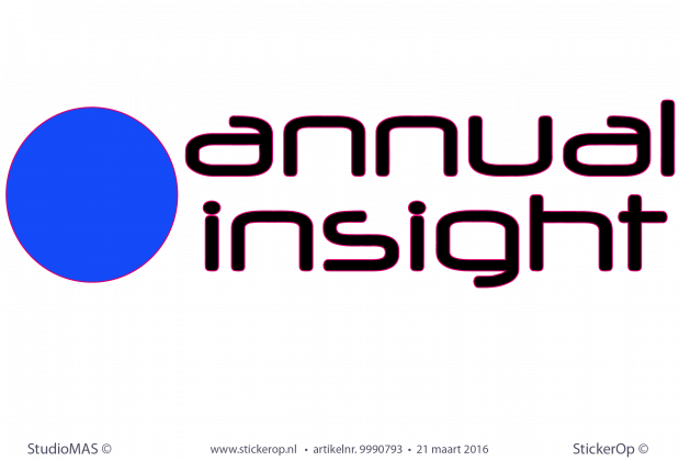Muurstickers zakelijk logo - Annual Insight Muurstickers zakelijk logo Annual-insight