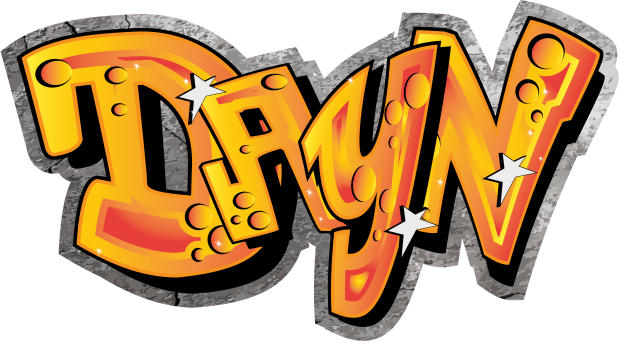 muursticker graffiti monster truck kleuren - Dayn-v3