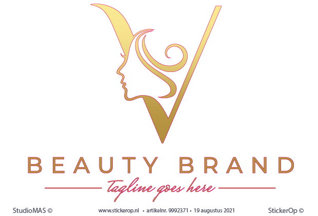Muurstickers van zakelijk logo - Beautique Vera zakelijk logo - Beauty Brand