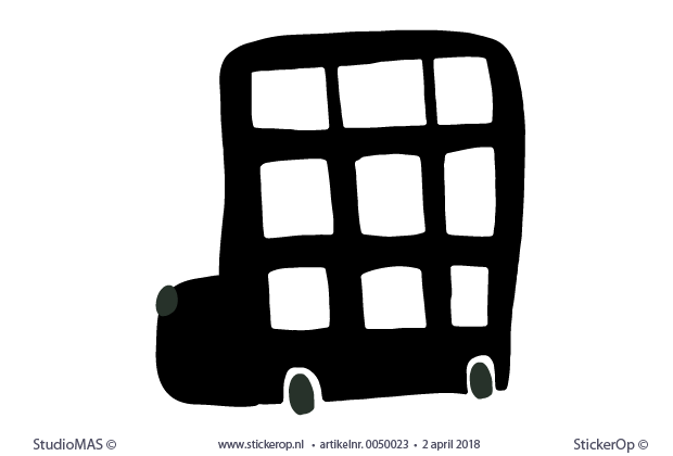 kinderkamer voertuigen - dubbeldekker bus