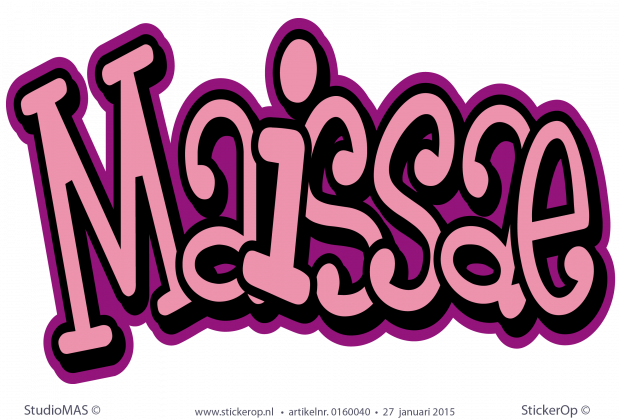 Muursticker graffiti duo-colour - Maissae muursticker graffiti duo-colour - Maissae