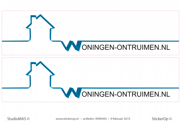 Full colour autostickers - woning-ontruimen.nl autosticker grafisch centrum