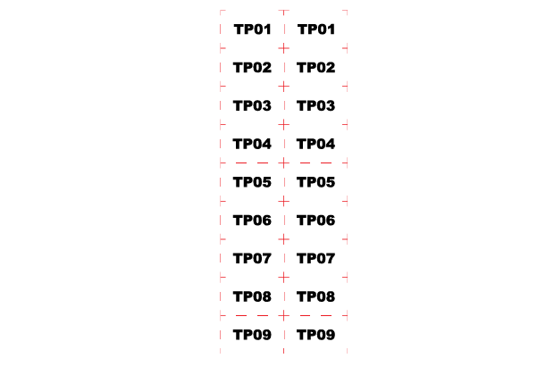 Sjabloonstickers zakelijk gebruik - aanduidingen op nummer - tekst is 15 cm breed x 4 cm hoog. - sjablonen zakelijk gebruik - aanduidingen op nummer