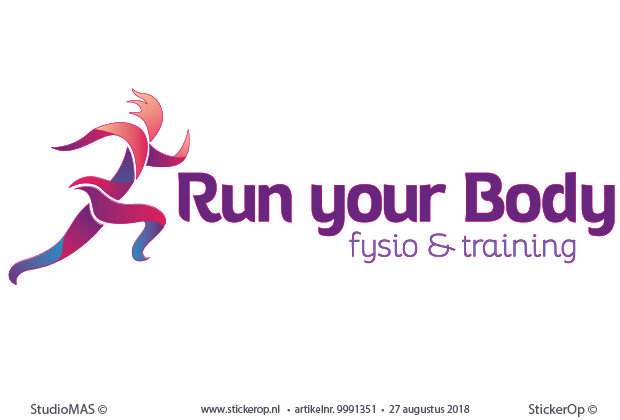 Muurstickers logo - Run your Body - Run your Body