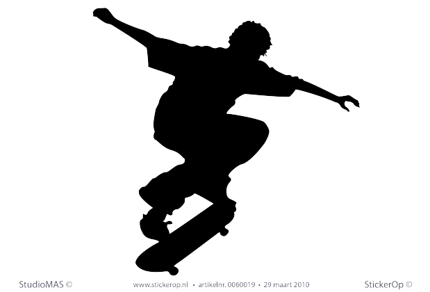 Muurstickers thema muursticker sport scater03
