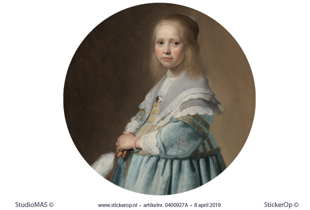 van een meisje in het blauw-Johannes Cornelisz Verspronck-cirkel