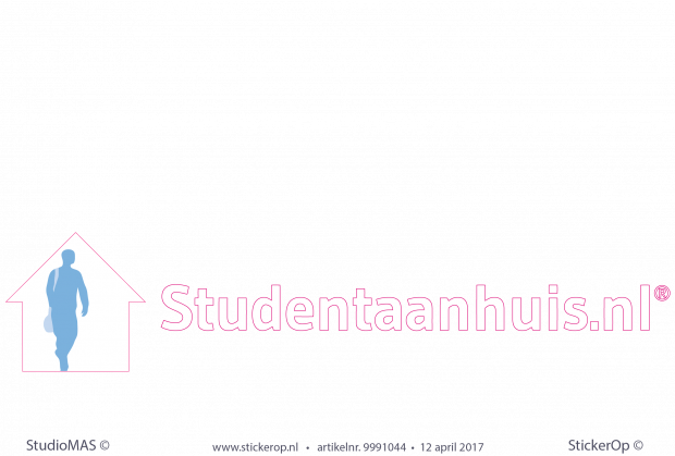 muursticker-zakelijk logo Student aan Huis
