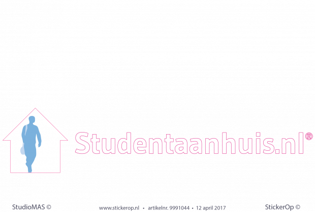 Muurstickers zakelijk logo - Student aan huis muursticker-zakelijk logo Student aan Huis