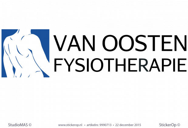Muurstickers zakelijk - Logo Van Oosten Fysiotherapie muurstickers zakelijke stickers Logo Van Oosten fysiotherapie