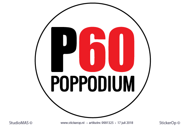 Raamstickers zakelijk logo - P60