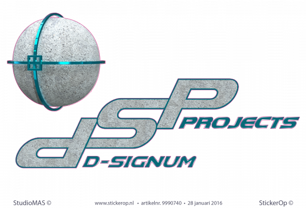 Muursticker zakelijk logo DSP